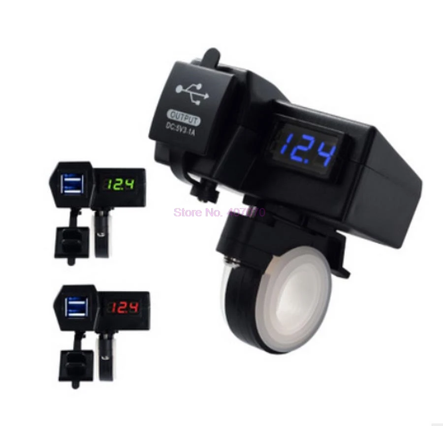 DHL или Fedex 20 шт новый водонепроницаемый 12V мотоцикл светодиодный цифровой дисплей