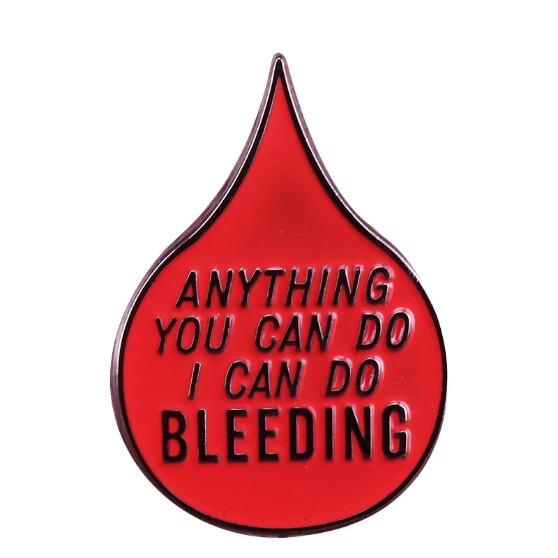 Что вы можете сделать я могу феминистская булавка с кровотечением карнавальный