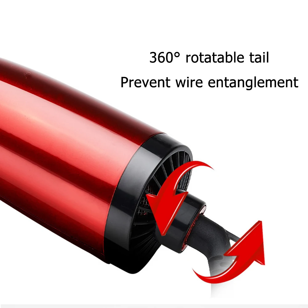 

Round 2 in 1 Rotating 3 Gear Adjustable Negative Ion Hot Air Comb Multifunctional Hair Dryer Curling Straight Comb Hair Styling