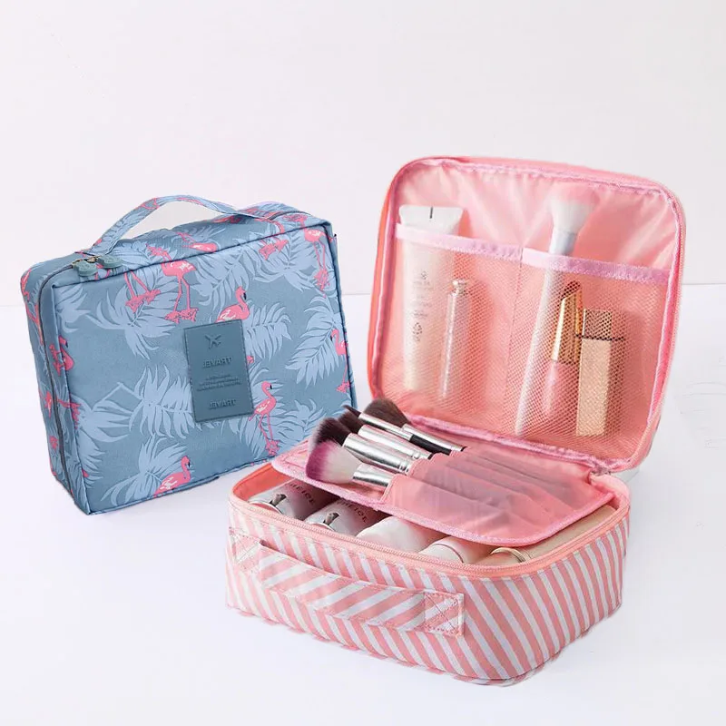 

High Capacity Travel Makeup Bag Outdoors Female Storage Toiletries Organizer Portable WaterProof Multifunctional Cosmetic Cases