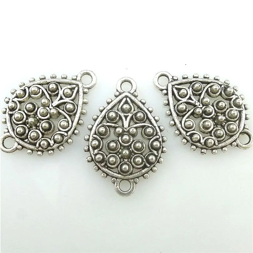 12 шт капля воды цветок соединение Подвески Diy Серьги Разъем для изготовления