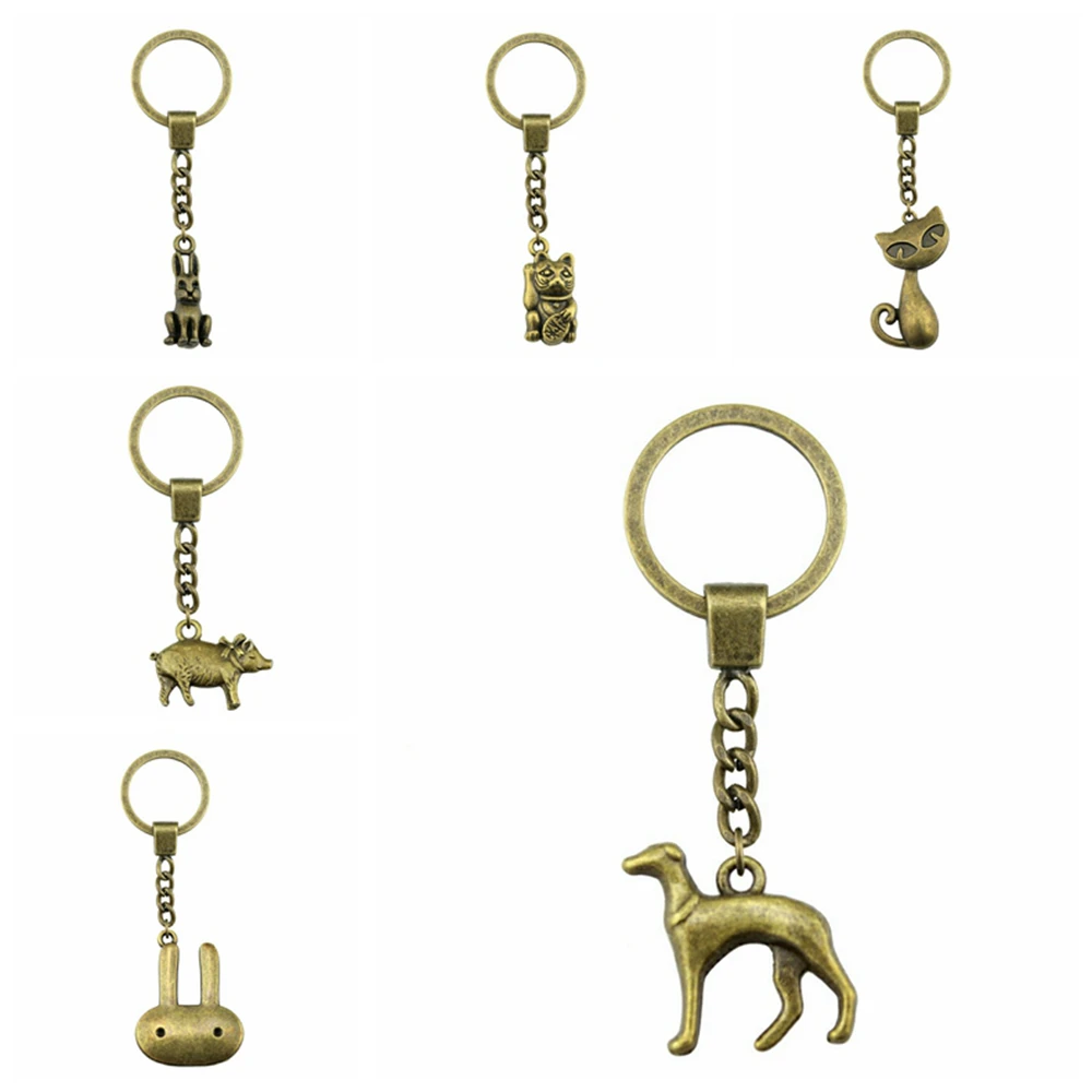 

1 Piece Handmade Car Keychain Gift Keychains 21x16mm Pig Charms Keychain For Key