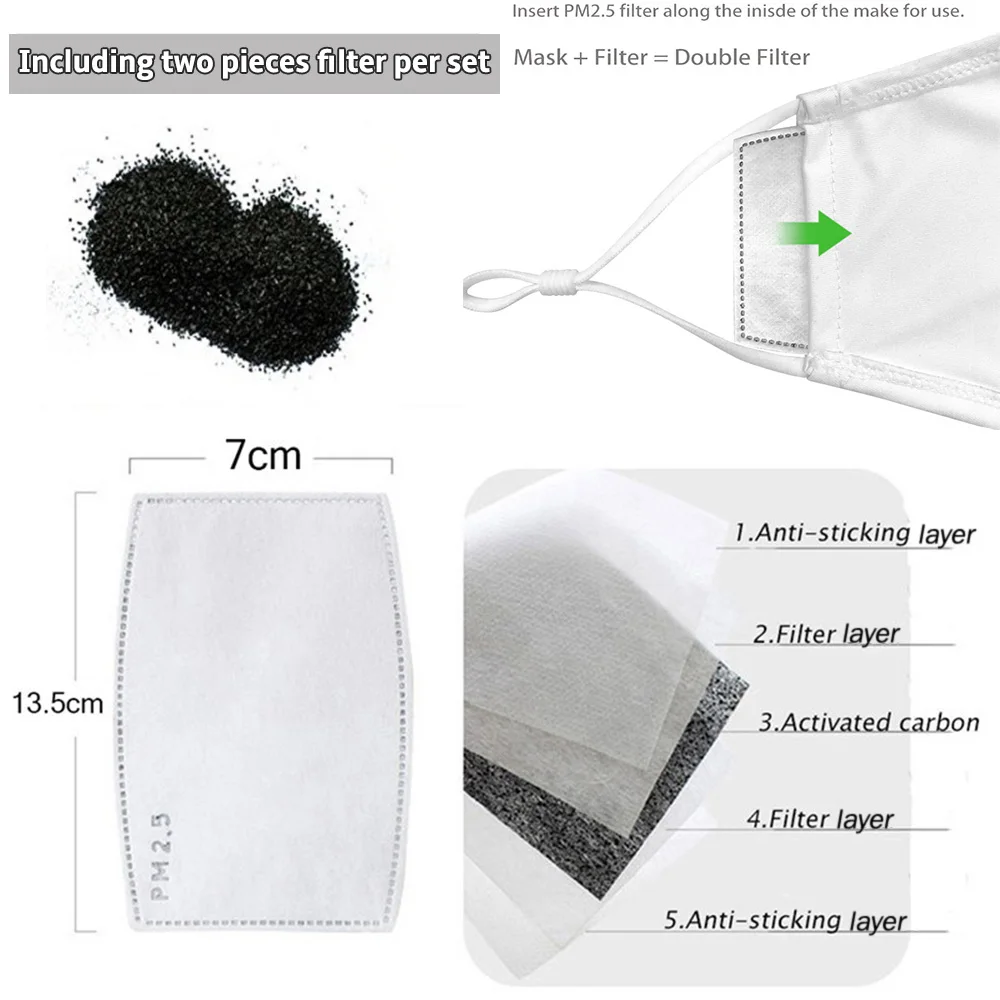 Ветрозащитная маска американский флаг астронавт Орел многоразовая защитная PM2.5