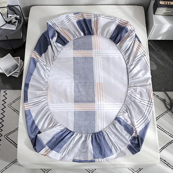 Качественный хлопок простыня наматрасник с эластичным ремешком высотой 25 см queen