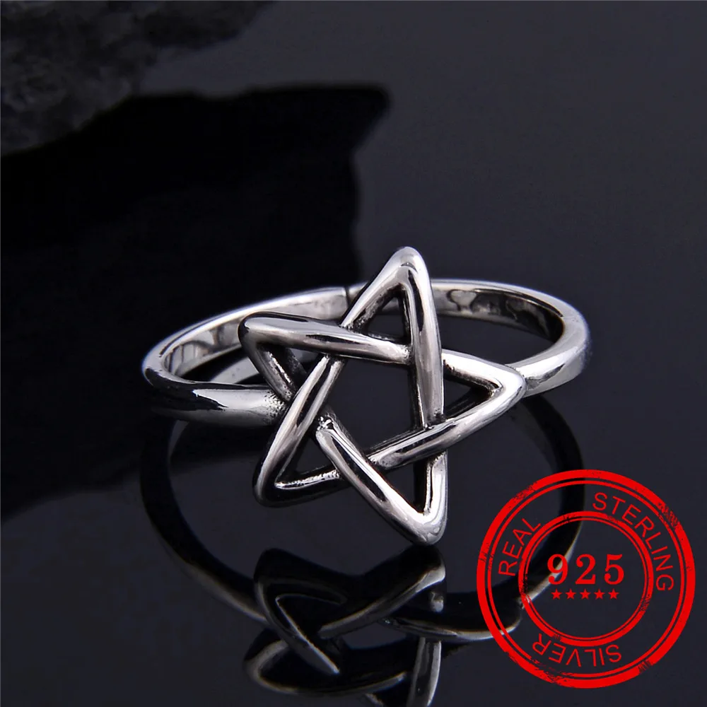 Корейская версия кольца из стерлингового серебра 925 пробы геометрические РЕТРО