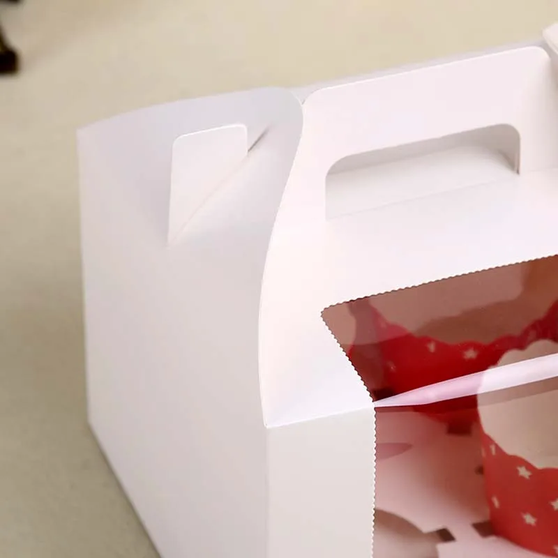 5 шт. крафт бумага коробка для торта Рождественская Свадебная подарочная