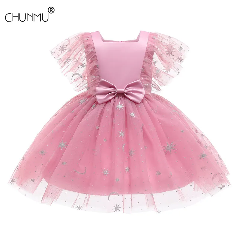 

Платье для маленьких девочек; Блестящие Детские платья со звездами для девочек; Одежда для девочек; Детское платье; Рождественский костюм д...