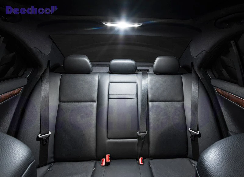 Чисто белые светодиодные с Canbus освещение салона автомобиля фары комплект лампы