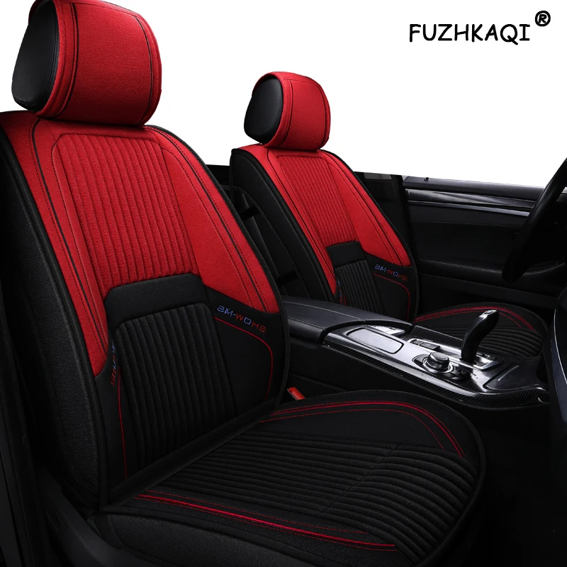 

FUZHKAQI car seat cover 4 Season For Peugeot 106 201 205 206 207 2008 3008 301 306 307 308 405 406 407 4008 5008 seat cover cars