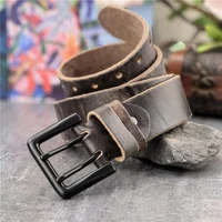 super wide leather belt men 43mm double pin belt buckle ceinture homme luxury men belt genuine leather jeans belt men mbt0018