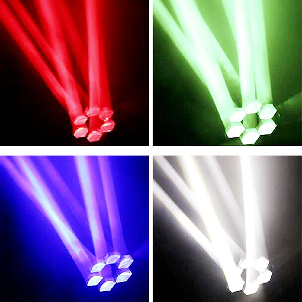 Миниатюрный светодиодный светильник RGBW 4 в 1 лампа с движущимся лучом пчелиного