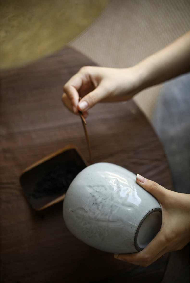 Керамический контейнер для чая в стиле ретро коробка хранения Puer банка конфет