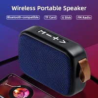 wireless portable speaker bluetooth compatible loudspeaker support tf card fm u disk mini music player for outdoor