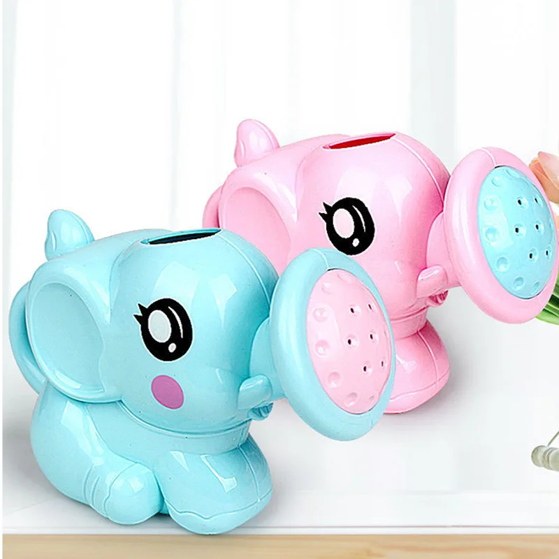 Taza de ducha de elefante de dibujos animados para ni&ntilde;os reci&eacute;n nacidos, tazas de champ&uacute; de pl&aacute;stico ABS para lavar el cabello, cuchara de agua para ba&ntilde;o, tazas de champ&uacute; para beb&eacute;s-1