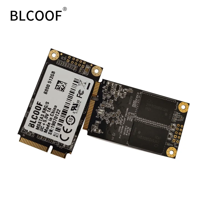 MSATA  to sata SSD 512GB Mini Internal Solid State Drive Hard Drive SSD BLCOOF For Laptop and desktop computer promotion
