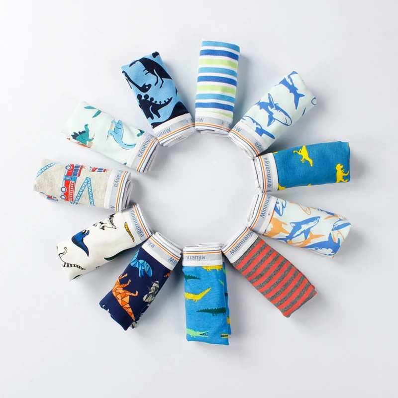 3Pcs Children Boys Underwear Cartoon Cat Shorts Soft Cotton Underpants Teenage Striped Panties 3-10Y 2 3Pcs Children Boys Underwear Cartoon Cat Shorts Soft Cotton Underpants Teenage Striped Panties 3-10Y 2