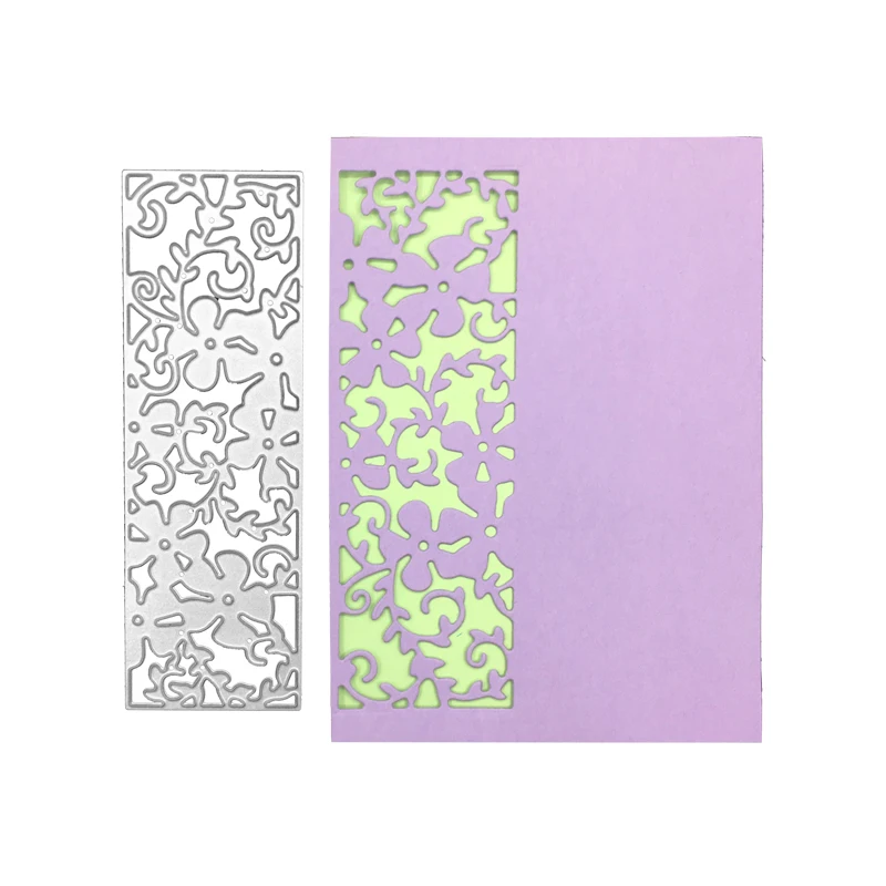 Металлический трафарет в форме цветов для поздравительных открыток штампы