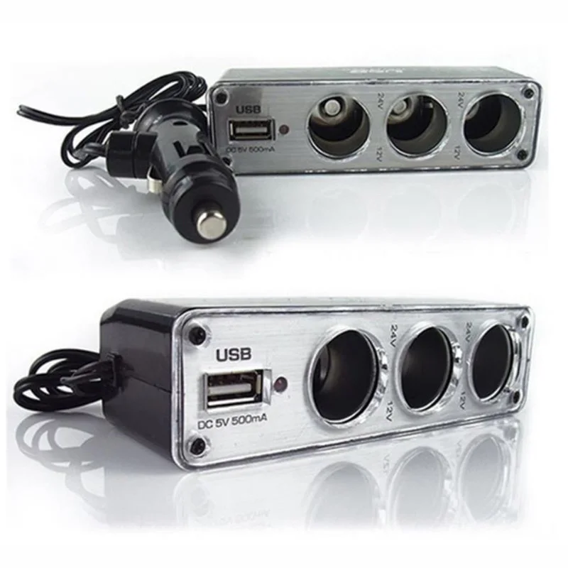 Бесплатная доставка зарядных порта Usb для автомобиля Зарядное устройство Hub