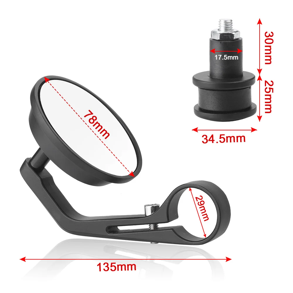 Мотоцикл Зеркало ЧПУ 7/8 &quotманипулятор КОНЕЦ Зеркала заднего вида белый зеркало