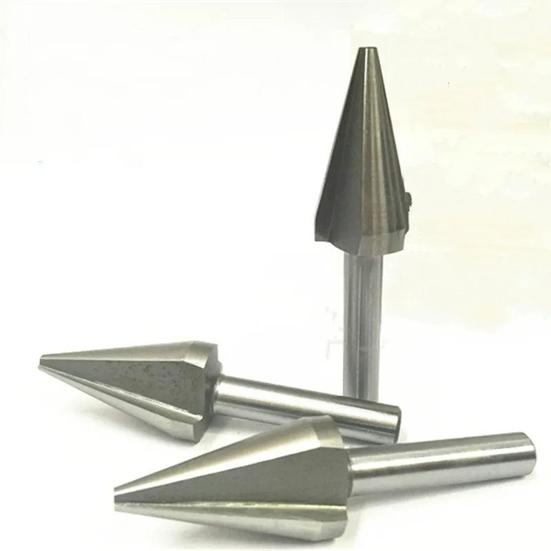 

Chamfering knife 30 degrees three-edged edge knife single side 15 degrees high speed steel straight shank cnc mill router bit