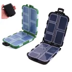 Чехол коробки для рыболовной приманки для хранения приманки, 10 отделений, лотки для хранения рыболовных снастей, крючки, органайзер, водонепроницаемые рыболовные аксессуары