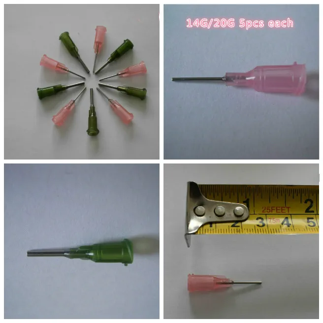 

0.5 inch Plastic steel dispensing head Syringe Dispenser Tips is suitable for the steel dispensing cone 14G/20G 5pcs each