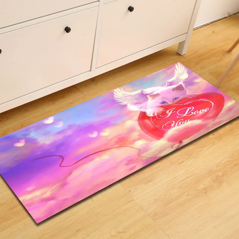 Кухонный коврик Zeegle на День святого Валентина напольный нескользящий добро