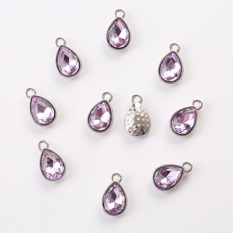 10 шт. подвески блестящие цвет 8 × 15 мм аксессуары ручной работы сделай сам