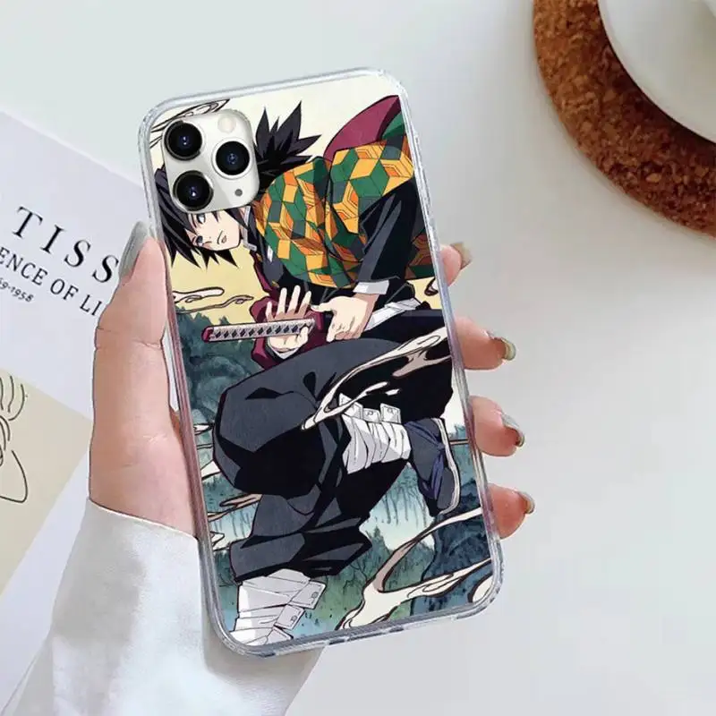 

Kimetsu No Yaiba Demon Slayer Anime funda coque cover Phone Case For iphone 12 5 5s 5c se 6 6s 7 8 plus x xs xr 11 pro max