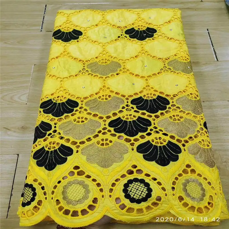 

Fashion Design African Bazin Riche Fabric 2020 High Quality Embroidered Net Lace Fabric 5 Yards For Wedding Dress!13F78312