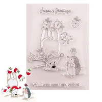 clear stamp for scrapbooking transparent stamps silicone rubber stamps for card making diy photo album decor christams
