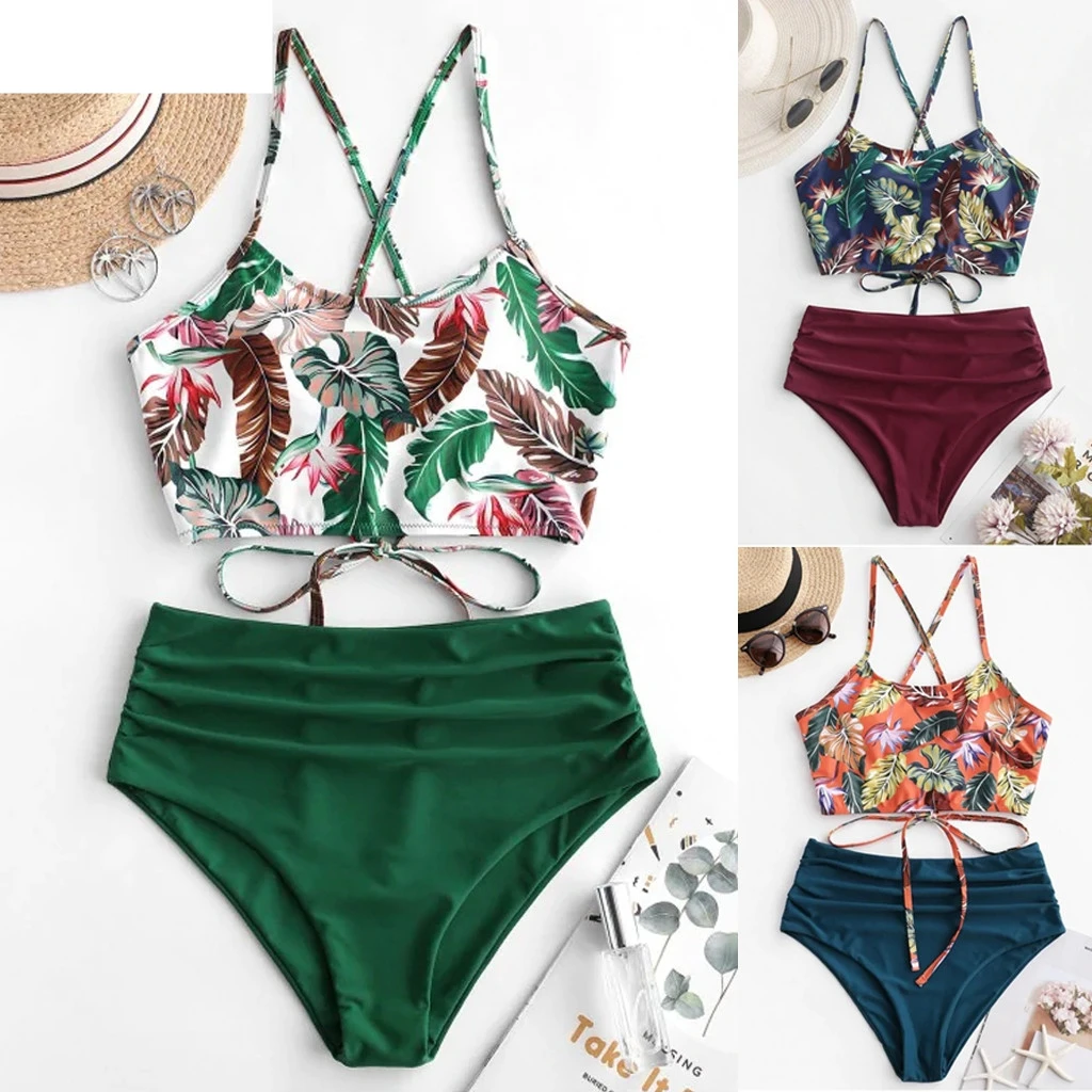 Женщины Summer Sexy Бразильский плавательный костюм проложенный Сплошной купальник