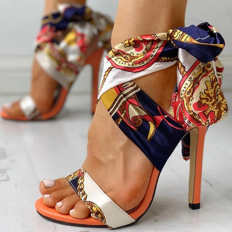 Summer Women High Heels Shoes T-stage Transparent Sandals Sexy Snakeskin Pump Female Cover Heel Party Wedding Ladies Plus Size | Обувь