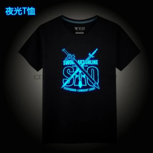 Новейший симпатичный меч художественная светящаяся Детская футболка с