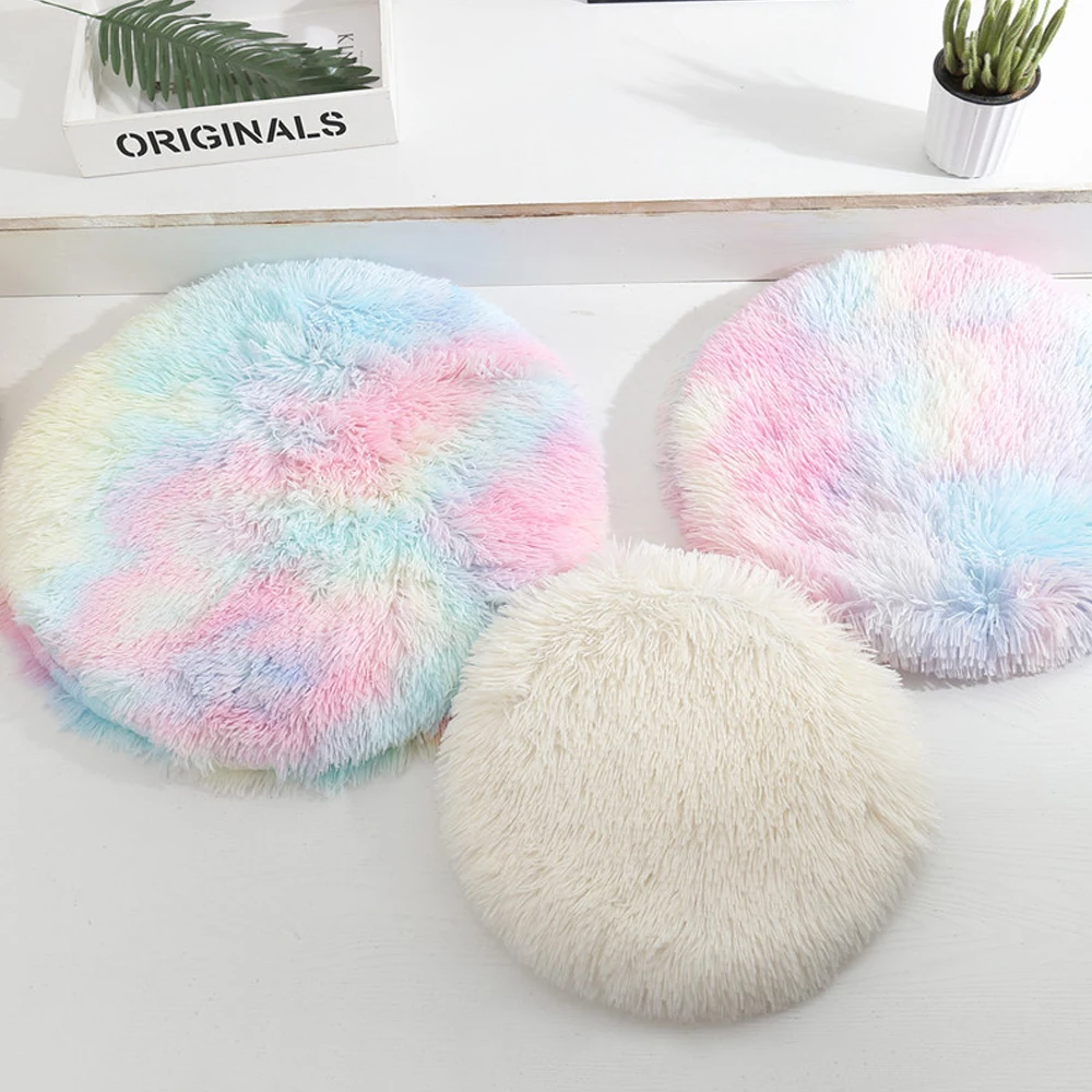 Удобная кровать для домашних питомцев удобный пончик круглая собачья будка