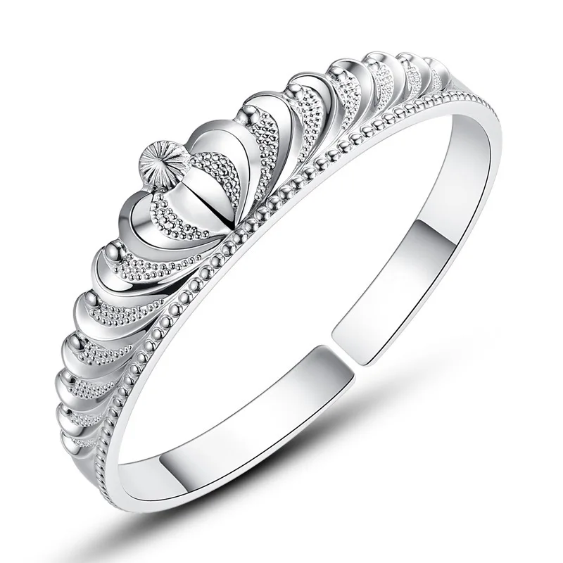 2019 простой оригинальный классический дизайн модный браслет с короной S925