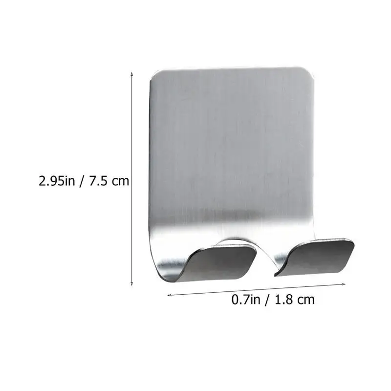 

10pcs Stainless Steel Razor Holder Bathroom Shaver Hook Punch-free Storage Hook