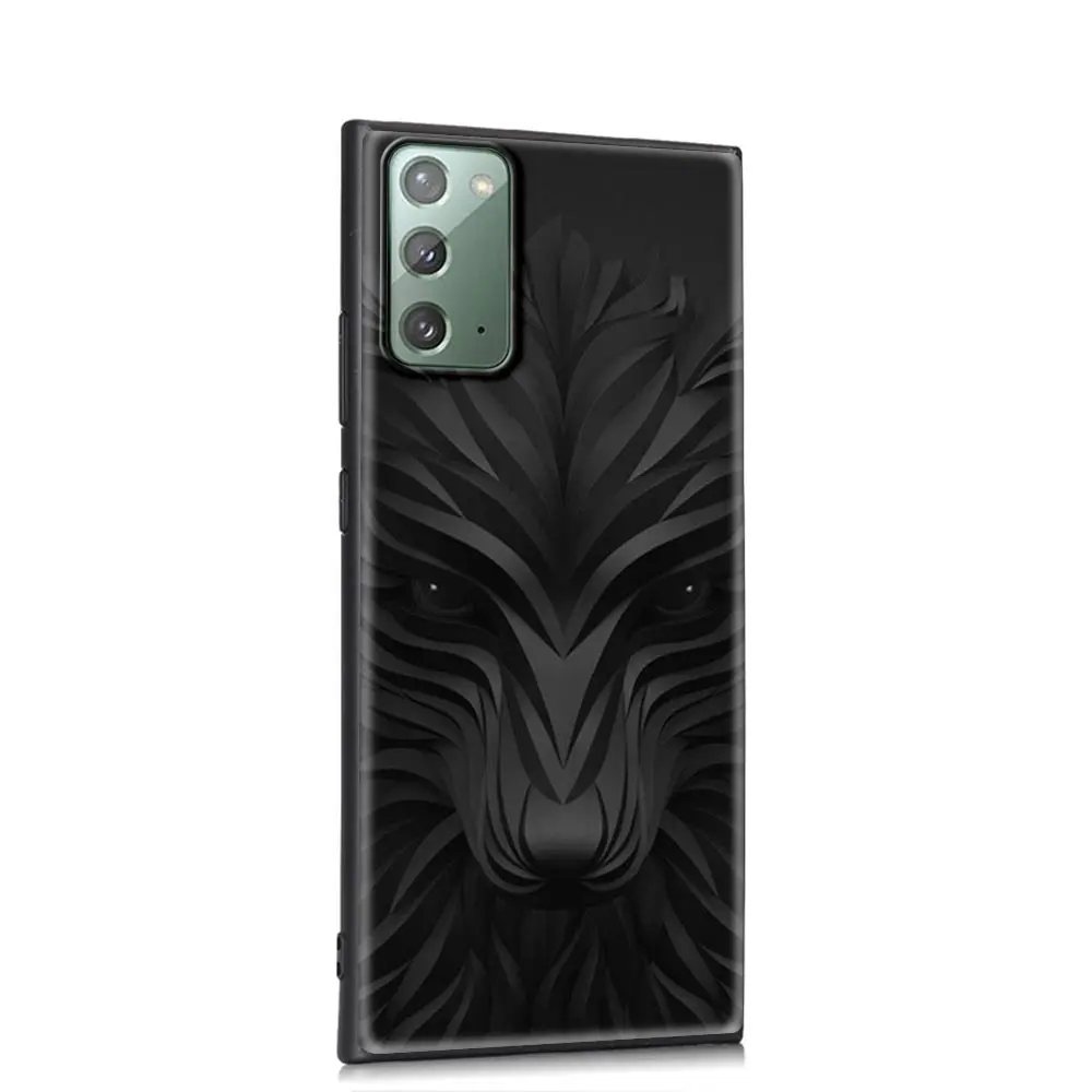 

Black Light Dark Figures Soft Phone Accessories Cover for Samsung Galaxy Note 20 Ultra 10 Lite 9 8 Plus 5G Luxury Funda Case