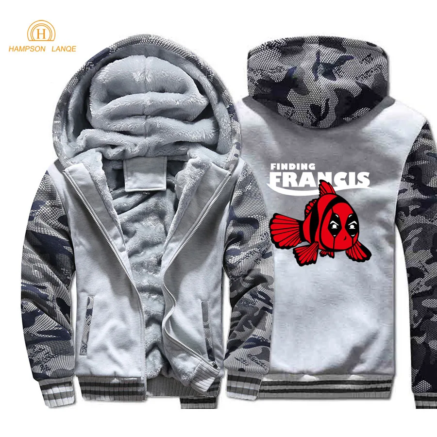 Супер герой Дэдпул в поисках Френсиса мужские зимние куртки с капюшоном 2020