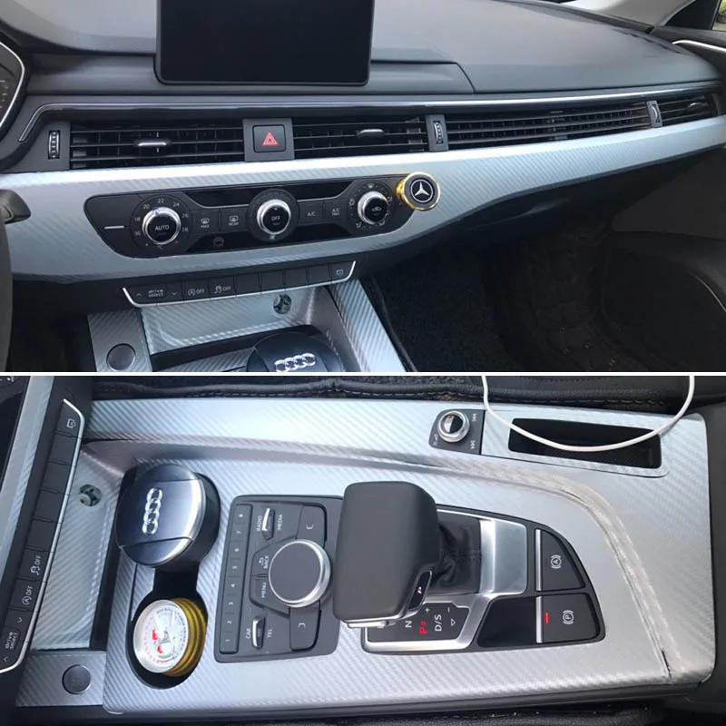 Для Audi A4 A5 B9 2017 2019 внутренний центральный Управление Панель дверные ручки 3D/5D