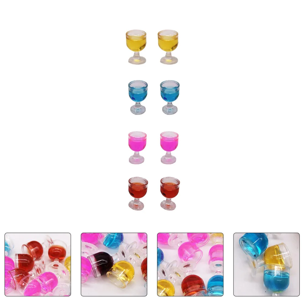 

8Pcs Mini Drinking Cups Miniature Beer Cups Models Mini House Ornament