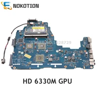 nokotion motherboard for toshiba satellite c660 c660d la 6846p k000124450 k000128560 mainboard hd 6330m graphics