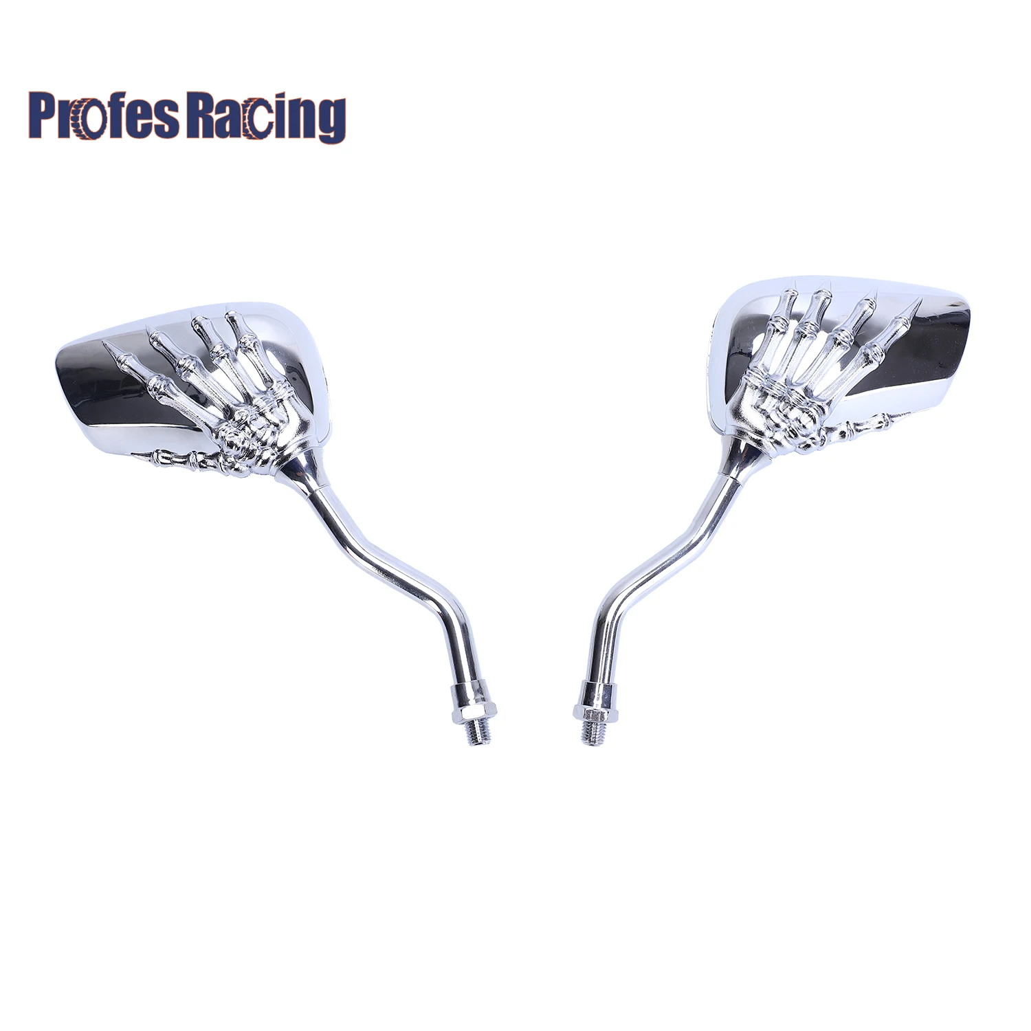 

1 Pair Universal Motorcycle Skull Hand Rearveiw Mirrors For Honda Suzuki Kawasaki /Shadow Spirit VT750 VT1100 VL 700 750 800