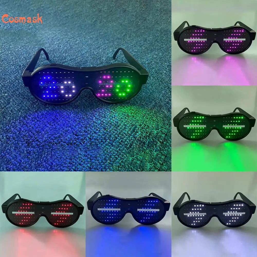 Cosmask Хэллоуин мигающие светодиодные очки светсветильник чки для вечерние