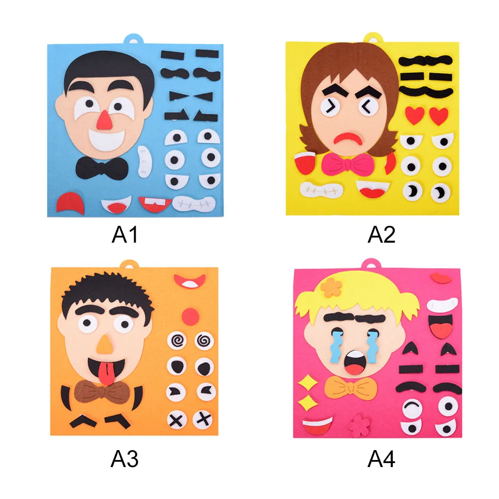 Наклейки для выражений лица игрушки нетканый материал упаковка головоломка