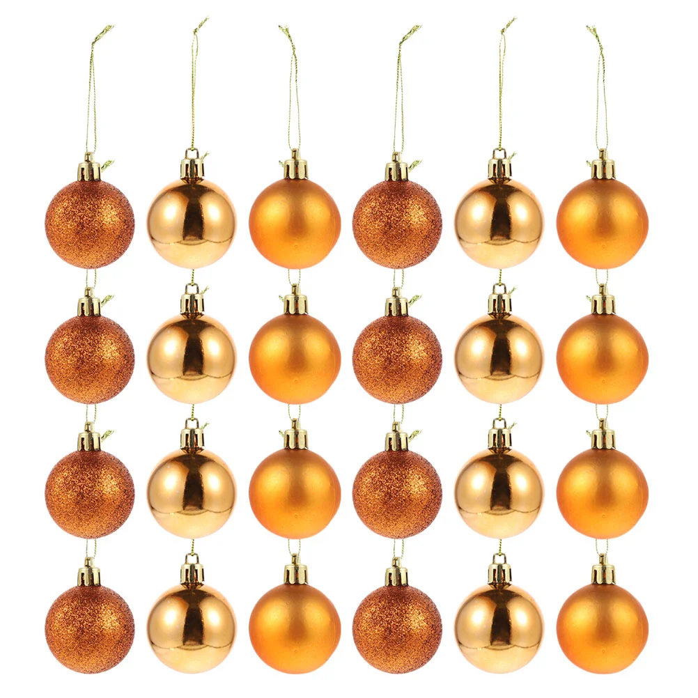 

24pcs Christmas Balls Pendants Decorative Xmas Balls Ornaments Xmas Tree Decor