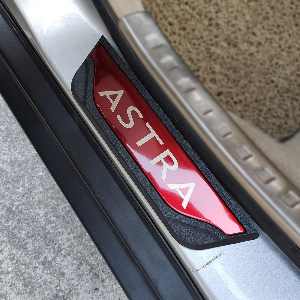 Для Opel Vauxhall Astra накладки на порог аксессуары Стайлинг Авто из нержавеющей стали