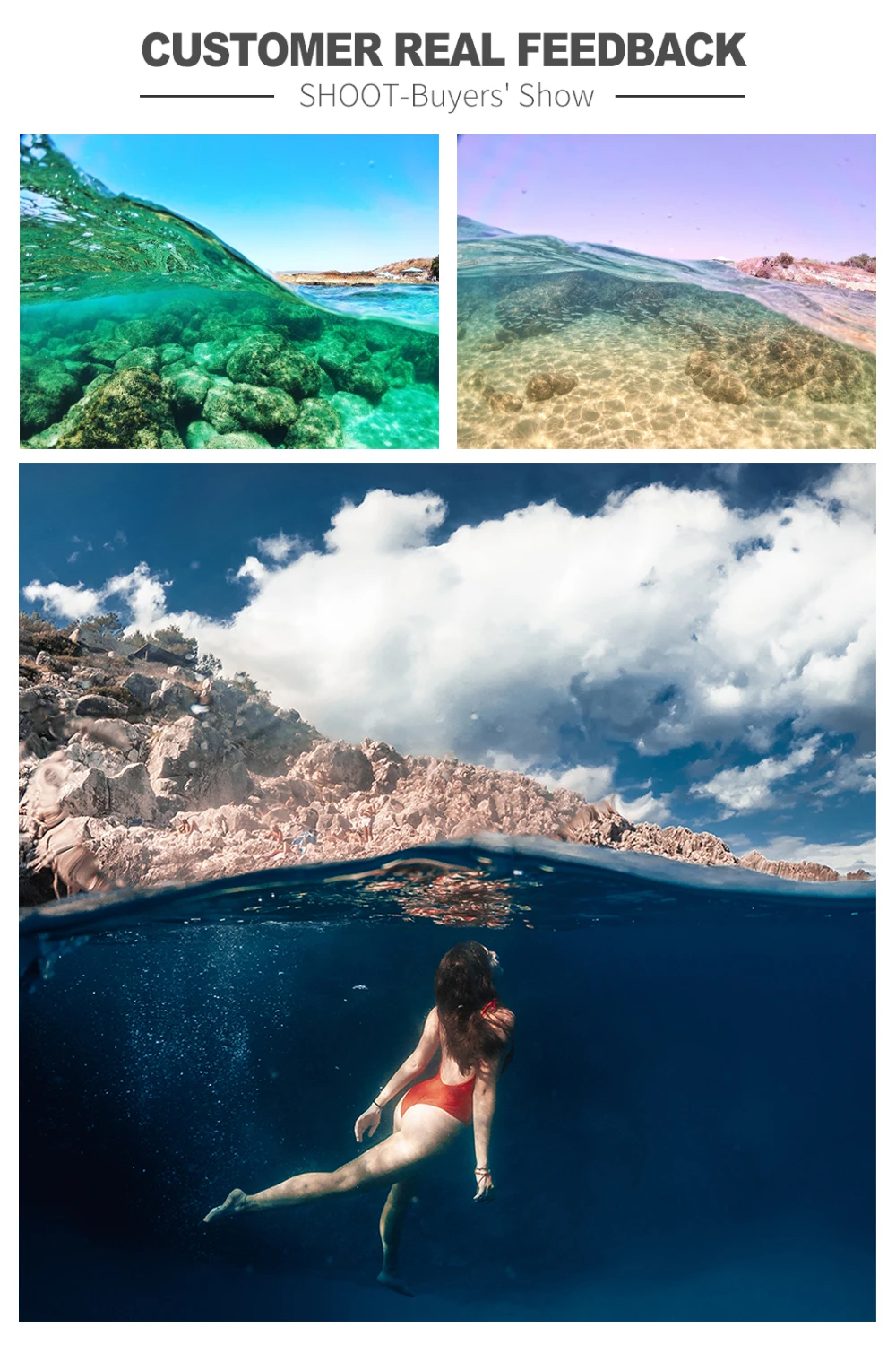 Съемка для GoPro Hero 7 6 5 черный Водонепроницаемый купол портовый фильтр переключаемый купол чехол с триггером для GoPro 7 6 5 Аксессуары