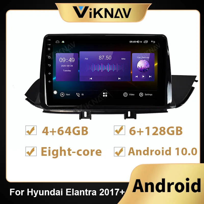 

Автомагнитола на Android, 128 ГГц, мультимедийный плеер, GPS-навигация для Hyundai Elantra 2017 +, автомобильный видеоплеер, стереомагнитофон, головное устр...