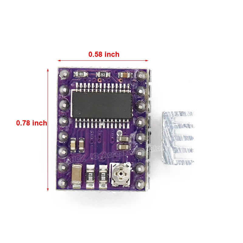Запчасти для 3D-принтера StepStick A4988 DRV8825 драйвер шагового двигателя с радиатором Reprap